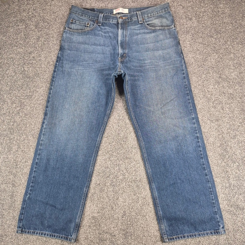Levi's 569 Loose Straight Jeans Mens 36x32 Blue Denim 100% Cotton Baggy